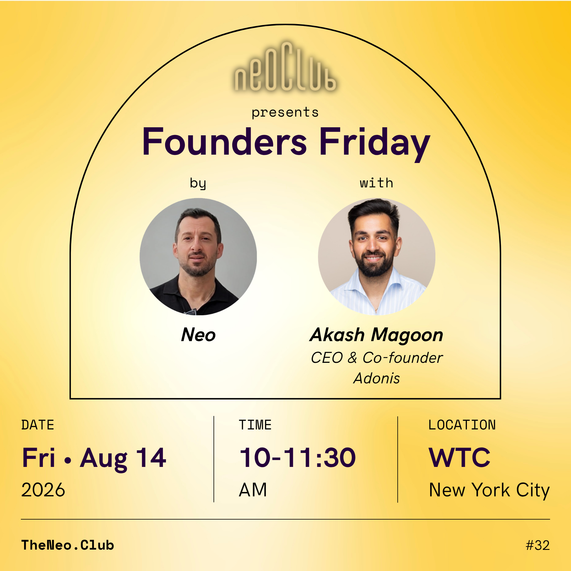 Founders and investors at a Neo Club event in New York