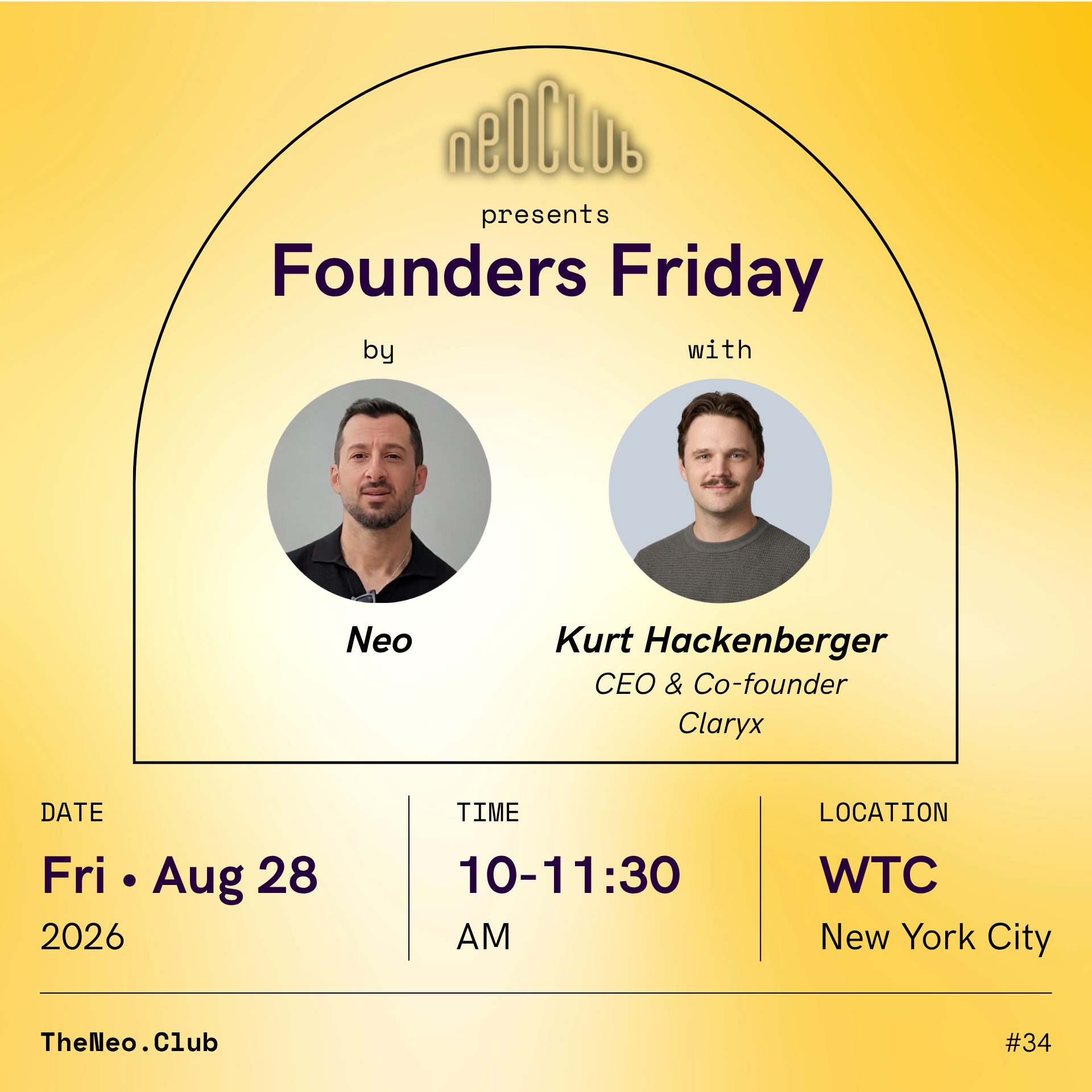 Founders and investors at a Neo Club event in New York